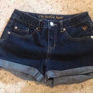 Justice jean shorts